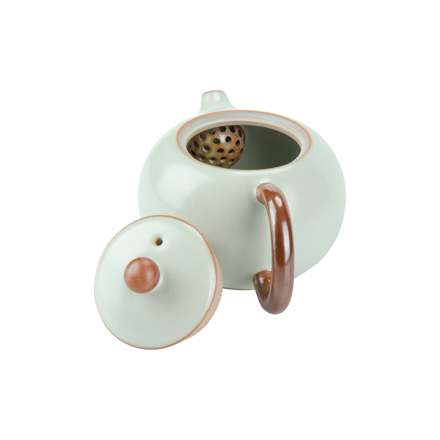 Ru Kiln Xishi Shaped Teapot